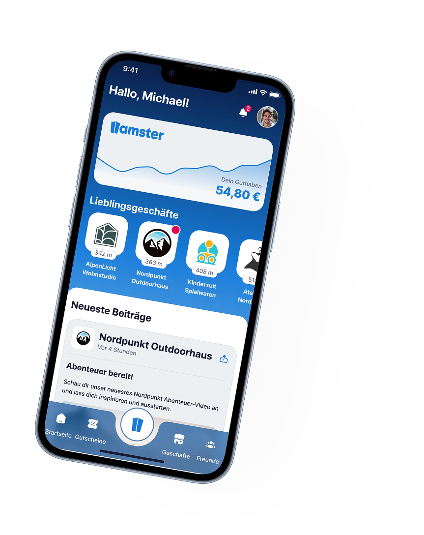 Hamster App mit Cashback-Guthaben